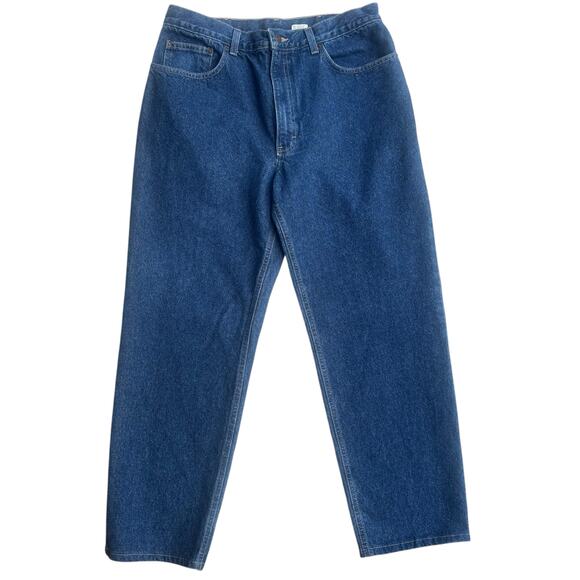 Lucchese Jeans 35x30 Straight Fit Med Wash Blue Denim Western Cowboy Workwear - Picture 2 of 9